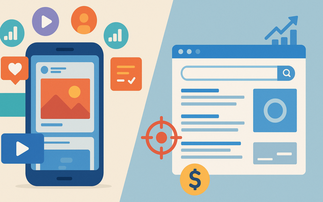 Social media advertenties vs Google Ads