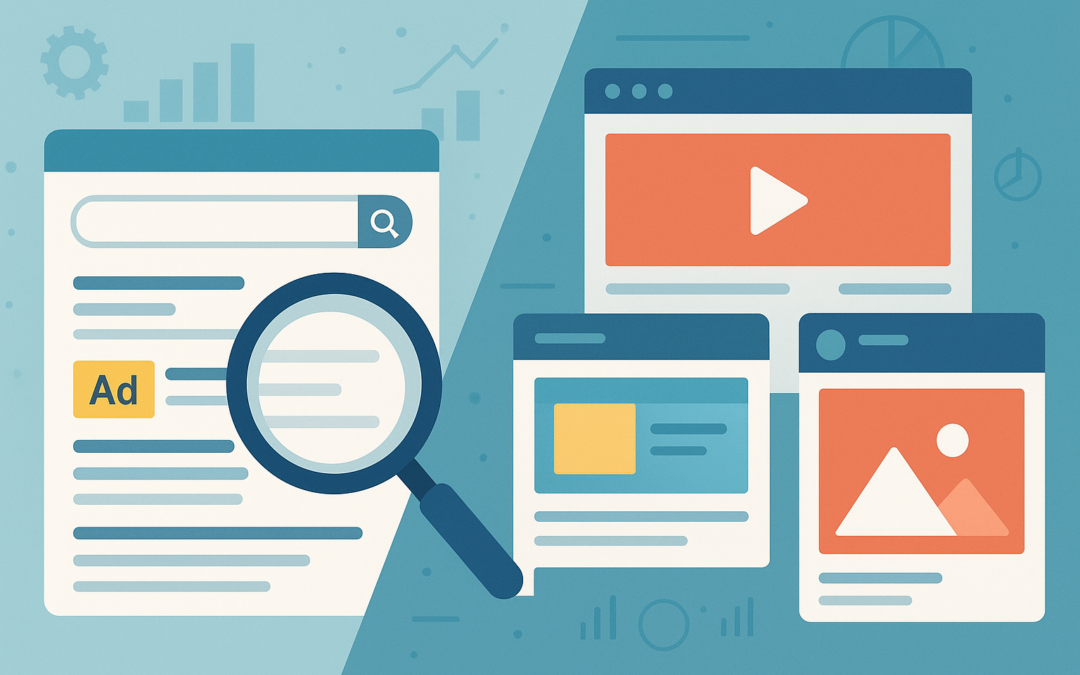 Zoekadvertenties vs display advertenties